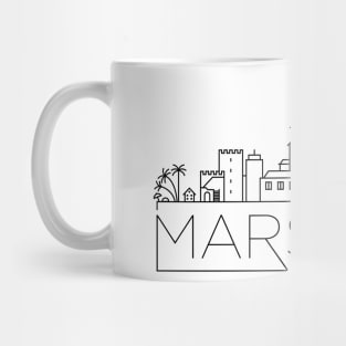 Marseille Minimal Skyline Mug